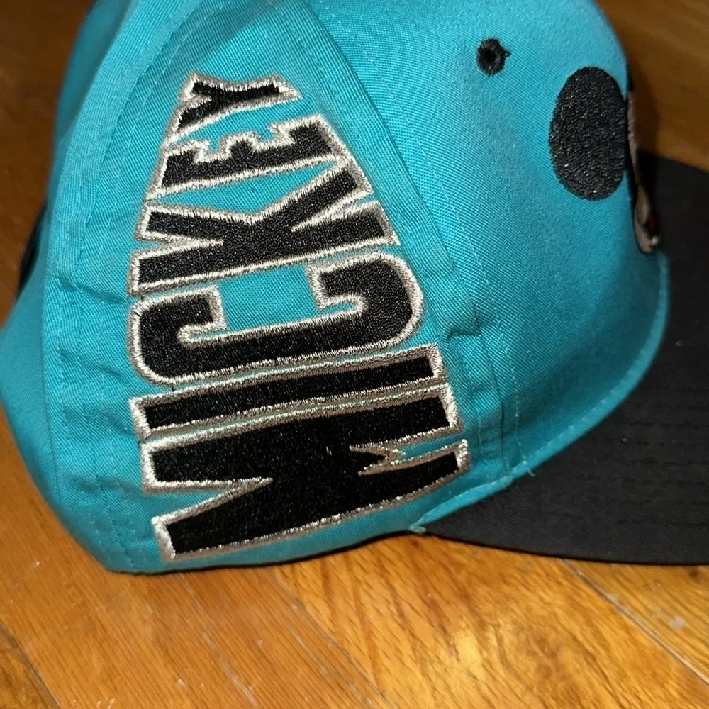 Vintage Disney Mickey Mouse Blue/Black Adjustable Snapback Hat/Cap - Picture 2 of 10